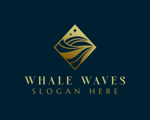 Luxury Premium Wave Firm logo design