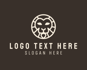 Scary - Safari Lion Face logo design