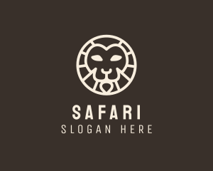 Safari Lion Face logo design