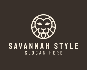 Savannah - Safari Lion Face logo design