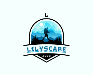 Mountain Peak Hiking logo design