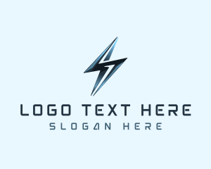 Power - Lightning Bolt Electric logo design