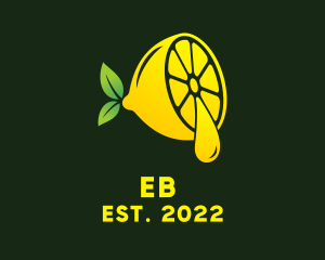 Natural - Lemon Essential Oil logo design