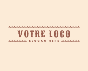 Western Cowboy Rope Logo