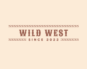 Western Cowboy Rope logo design