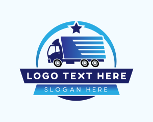 Truck Logistics Forwarding Logo