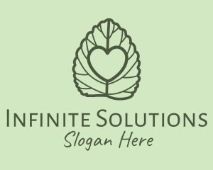 Sustainability - Green Oregano Heart logo design