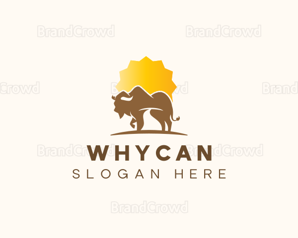 Mountain Peak Bison Logo