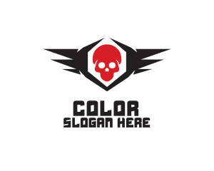 Skull Wings Pirate Logo