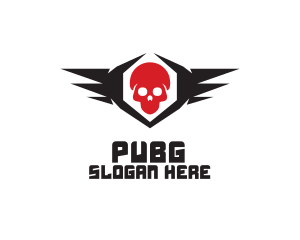 Skull Wings Pirate Logo