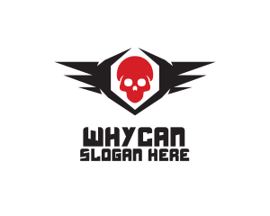 Skull Wings Pirate Logo