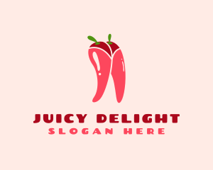 Juicy - Sexy Chili Legs logo design