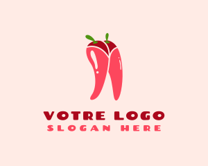 Erotic - Sexy Chili Legs logo design