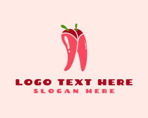 Waxing - Sexy Chili Legs logo design