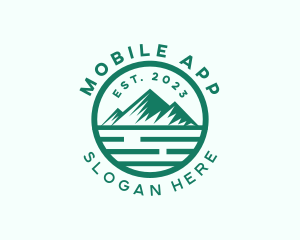 Explore - Mountain Nature Camping logo design