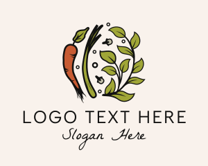 Vlogger - Natural Herb Vegetable logo design