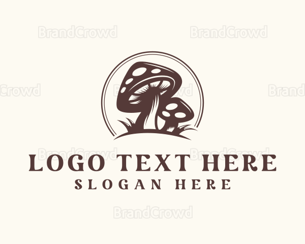 Mushroom Organic Fungi Logo