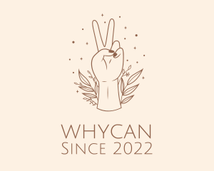 Woman - Hand Peace Cosmetics logo design