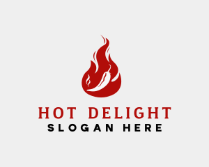 Flame Hot Chili logo design