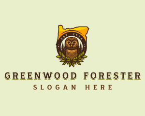 Owl Bird Forest logo design