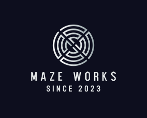 Maze Asian Lucky Charm logo design