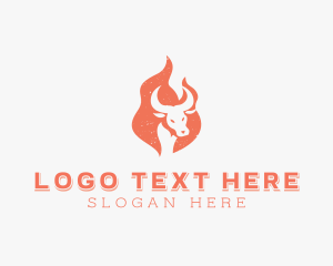 Barbecue - Beef BBQ Steakhouse logo design