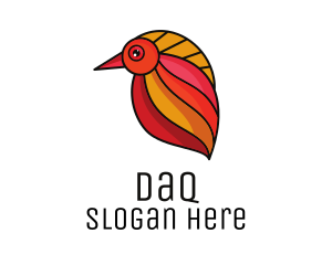 Colorful Bird Leaf Logo