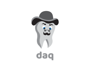 Dentist - Hat Mustache Tooth logo design