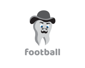Dentist - Hat Mustache Tooth logo design