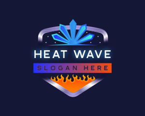 Heat - Heat Cold Ventilation logo design