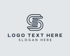 It Expert - Cyber Tech Programmer Letter S logo design