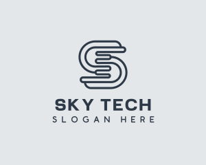 Tech Programmer Letter S logo design