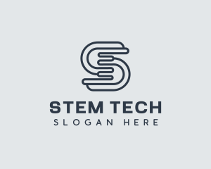 Tech Programmer Letter S logo design