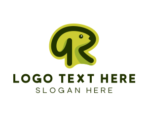 Pet Shop - Pet Rabbit Letter R logo design