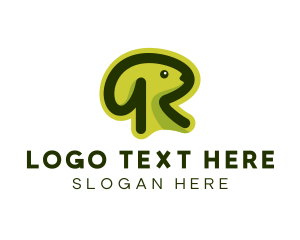 Pet Rabbit Letter R Logo