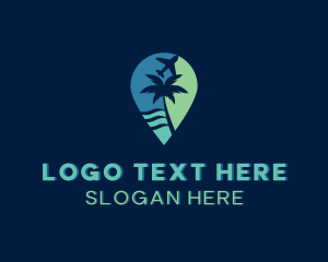 Tropical - Island Resort Travel logo design