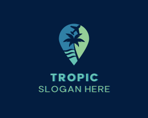 Island Resort Travel logo design