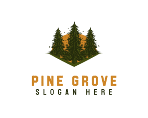 Pine Tree Forestry logo design