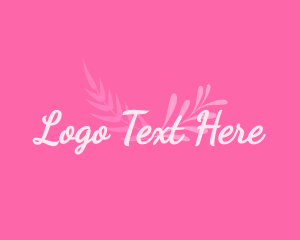Lettering - Girly Wellness Cursive logo design
