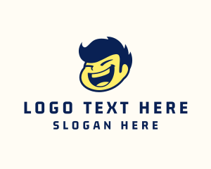 Laughing - Kid Cartoon Character logo design