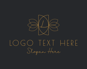 Gold - Luxury Floral Boutique logo design