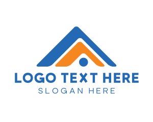 Builder Roof Letter A logo design