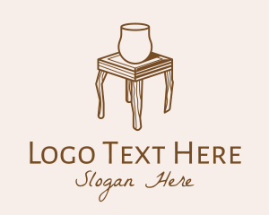 Wooden - Wooden Furniture Table logo design