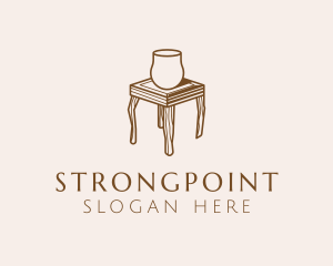 Wooden Furniture Table  Logo