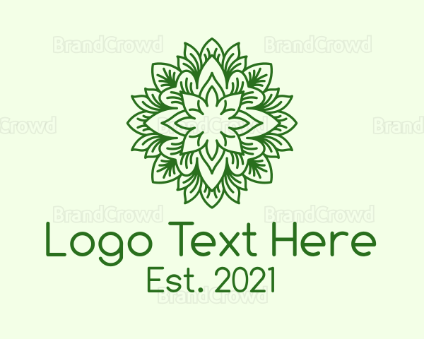 Botanical Eco Leaf Logo