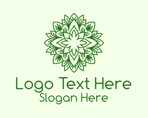 Botanical Eco Leaf Logo