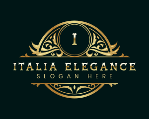 Elegant Floral Ornamental logo design