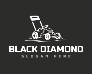 Grass Lawn Mower logo design