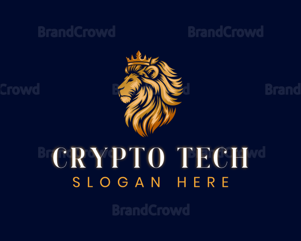 Elegant Lion Crown Logo