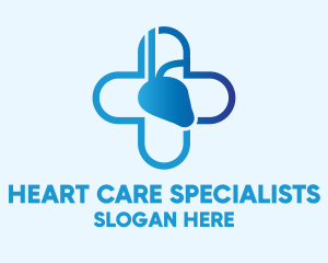Cardiologist - Blue Cross Cardiology logo design